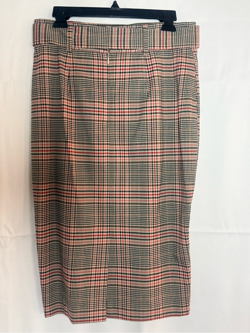 New York & Company Plaid Blazer & Pencil Skirt (with belt) in Pink, Tan & Black - Picture 4 of 5